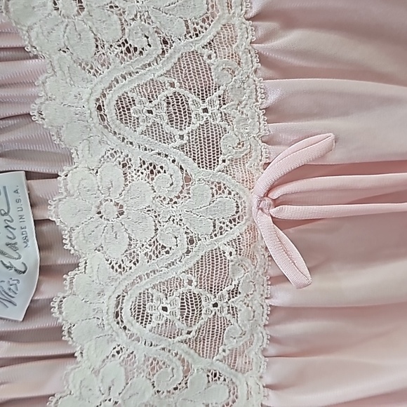 Miss Elaine Babydoll Cap Sleeves Full Length Nightgown Size S RARE HTF - Picture 6 of 10